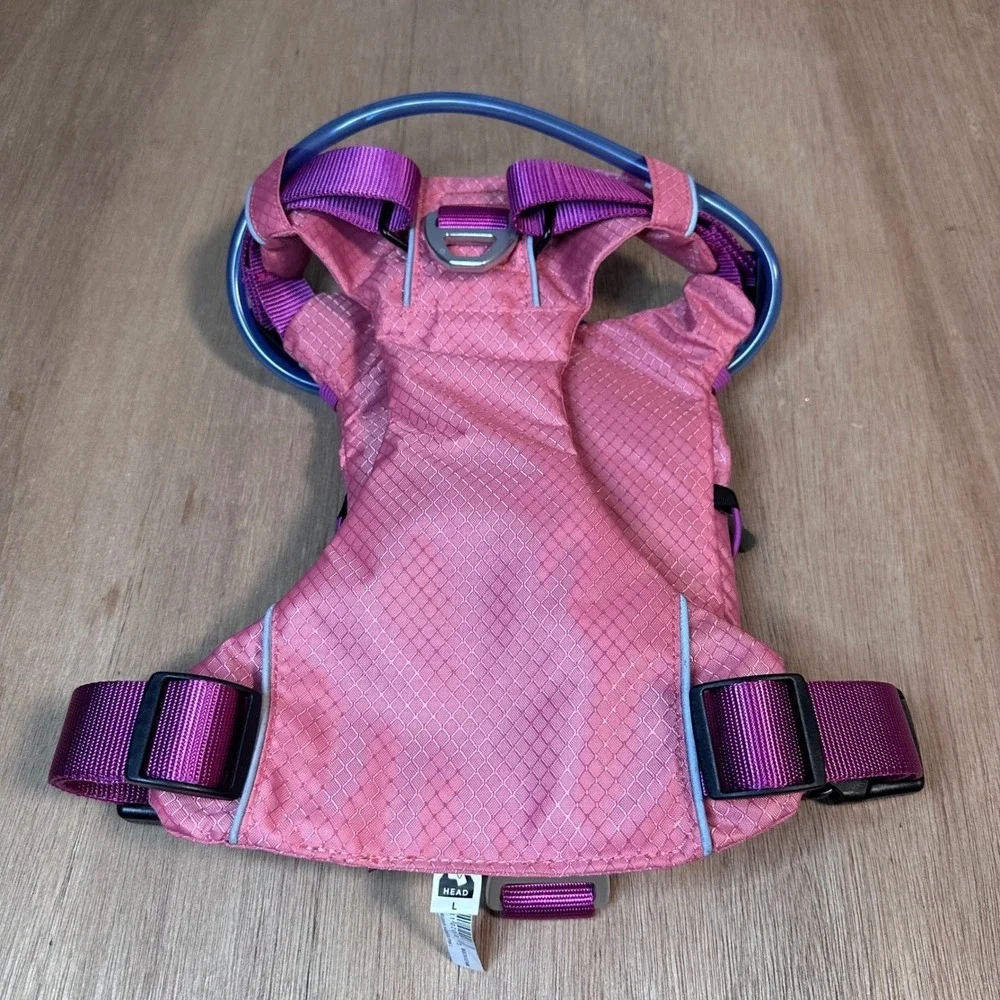 Arcadia Trail Pink Dog Hydration Pack Harness Water Bladder Vest Large Hiking